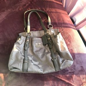 Gray Coach purse